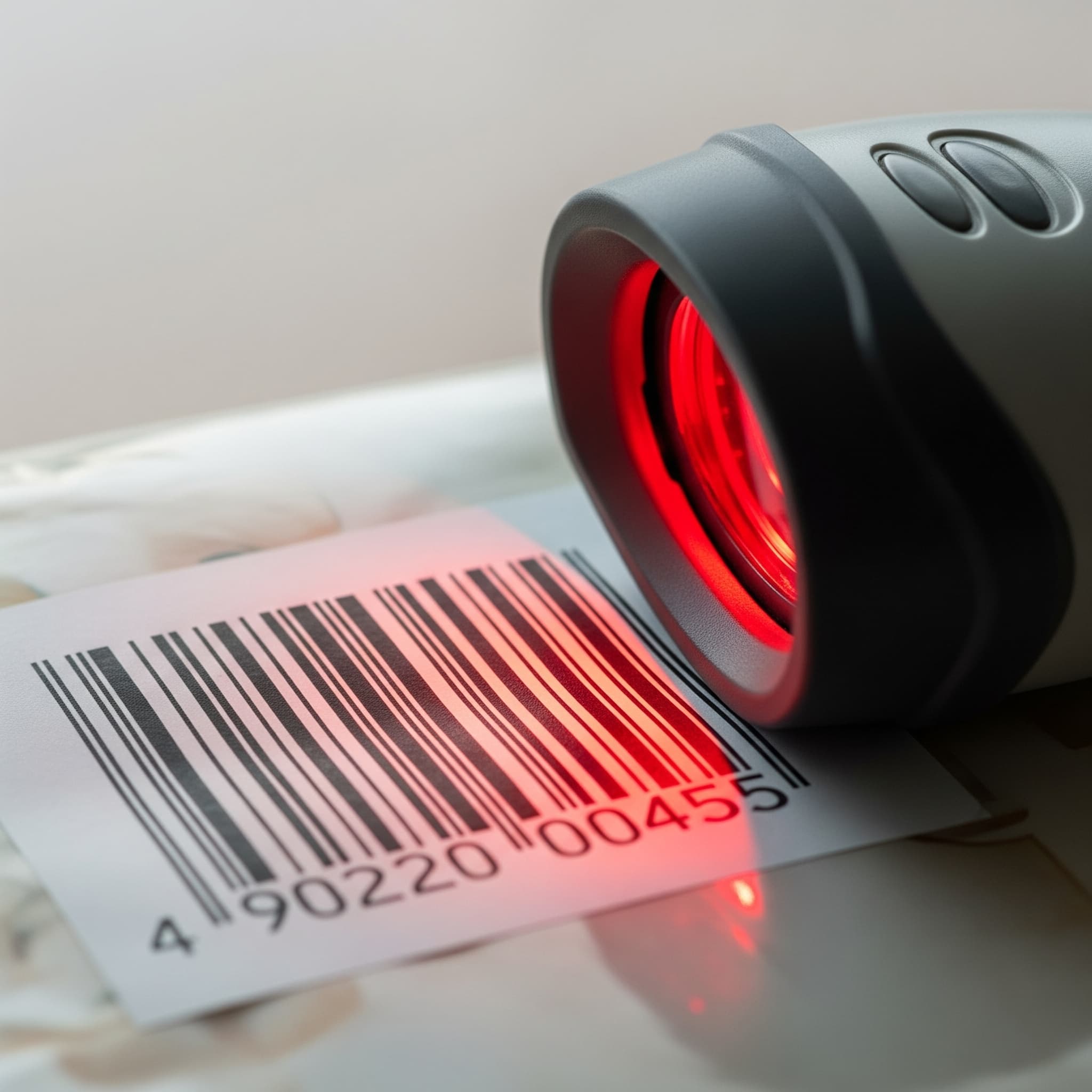 Scanner with 1dimensional barcode